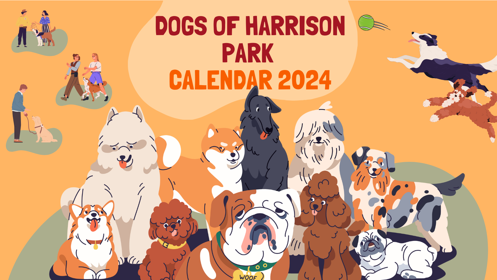 Dogs of Harrison Park Calendar Website